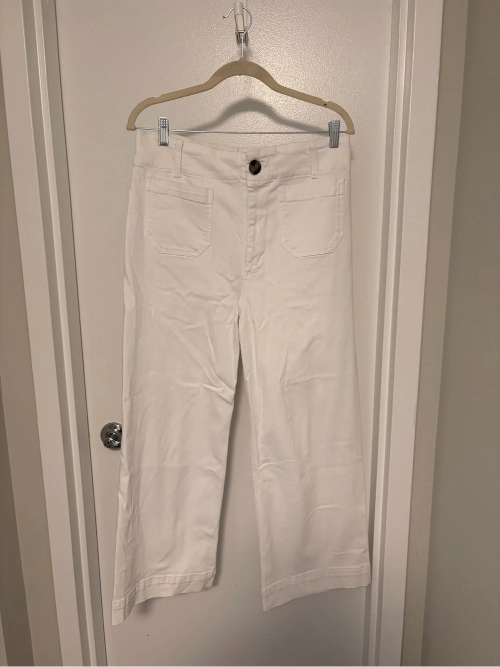 Pilcro White Wide-Leg Women’s Jeans